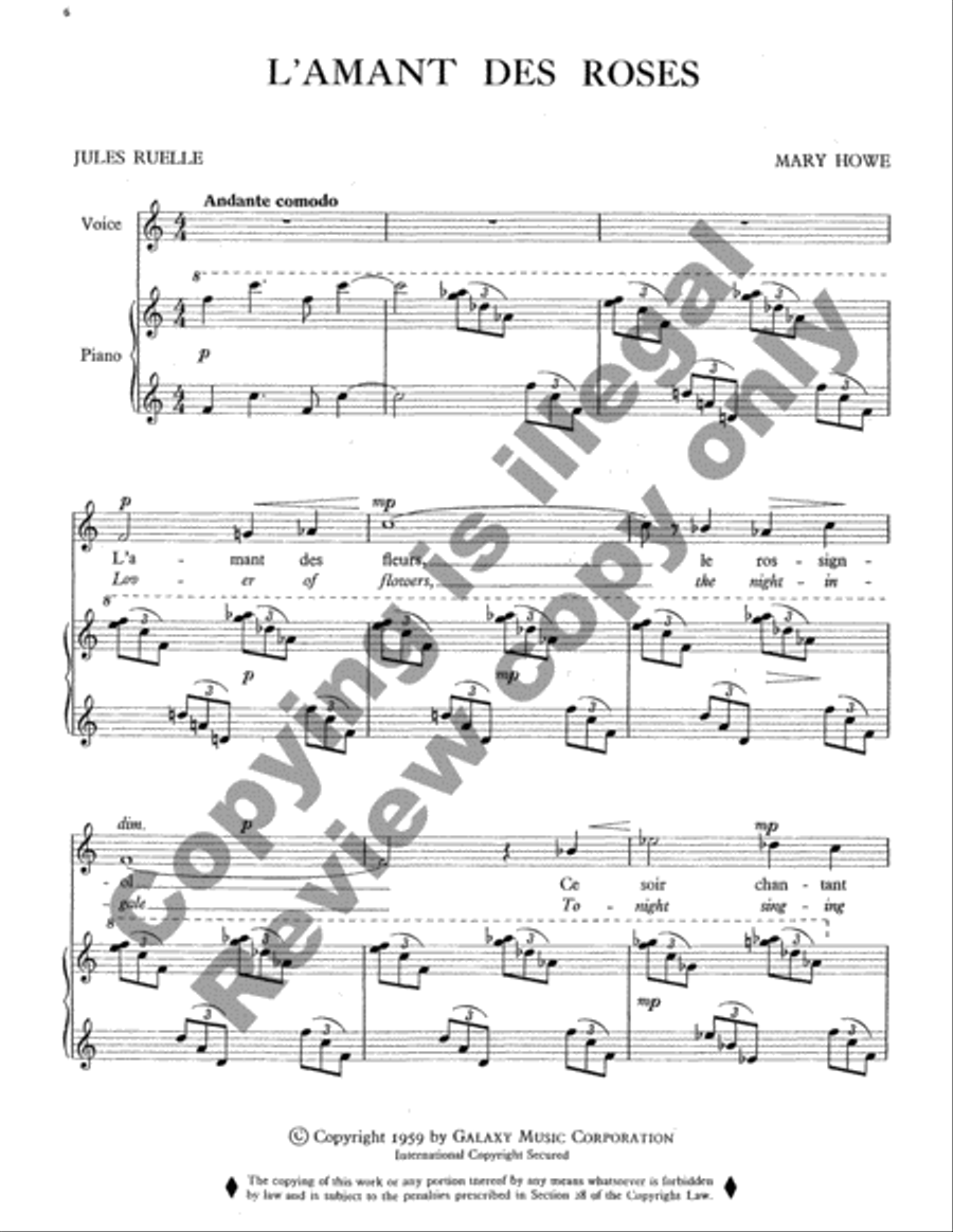 French Songs High Voice scores gallery preview page 6