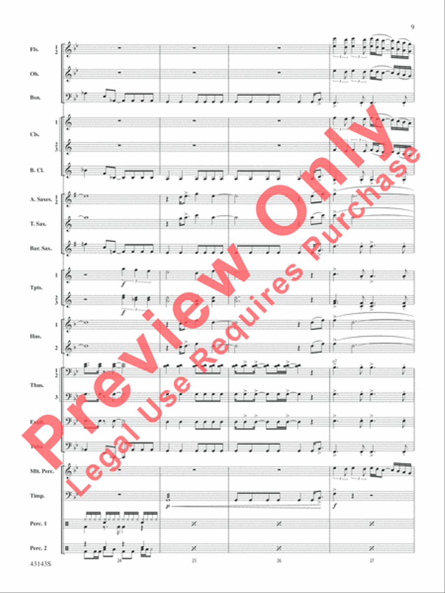 Rocky on Broadway Rocky on Broadway Concert Band scores gallery preview page 10