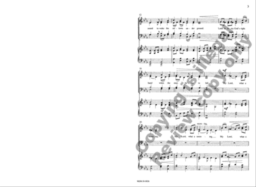 My Lord, What a Morning 4-Part scores gallery preview page 3