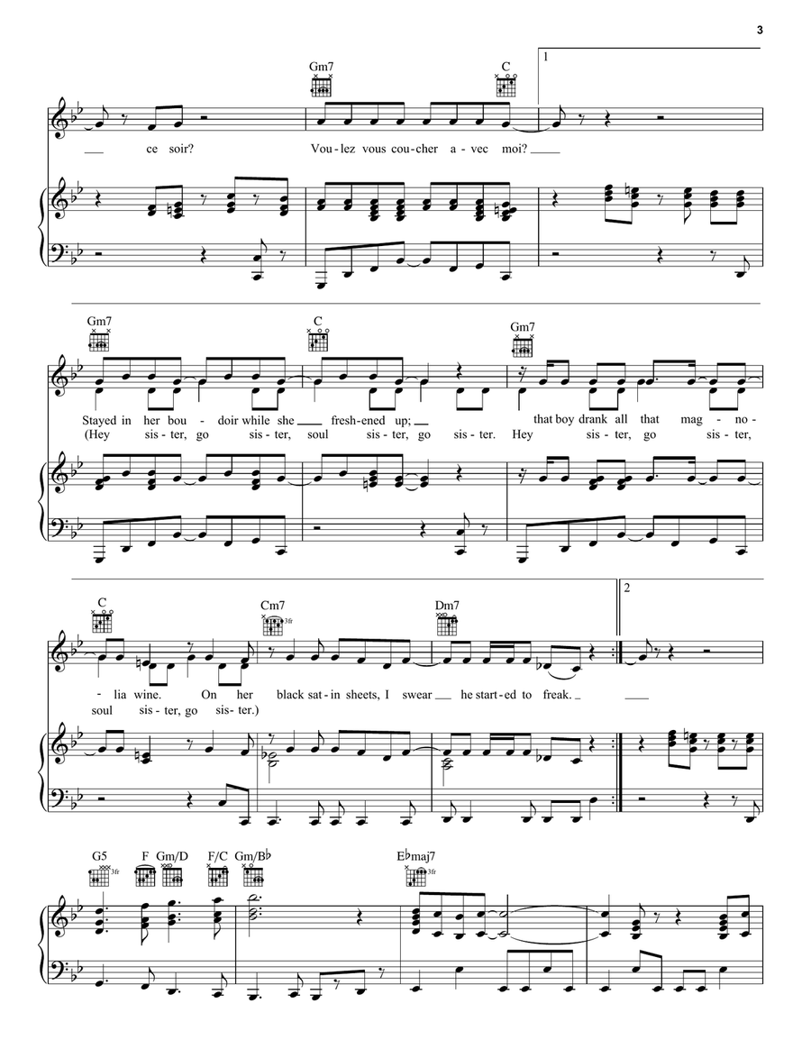 Lady Marmalade Acoustic Guitar scores gallery preview page 3