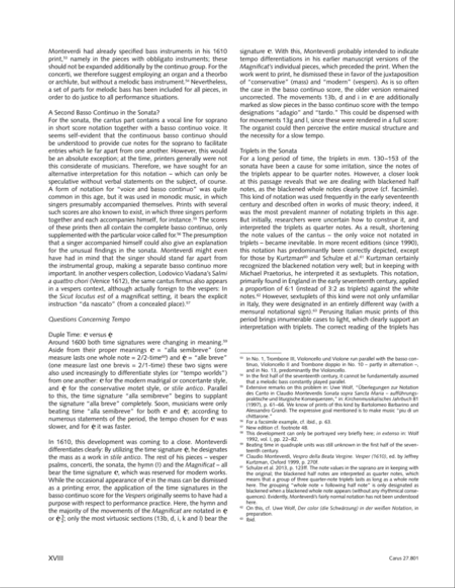 Vespro della Beata Vergine 4-Part scores gallery preview page 20