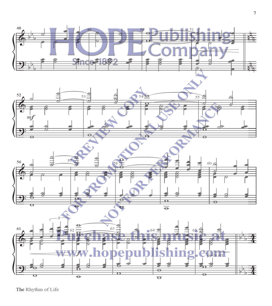 The Rhythm of Life 5-Octaves scores gallery preview page 7