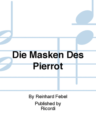 Book cover for Die Masken Des Pierrot