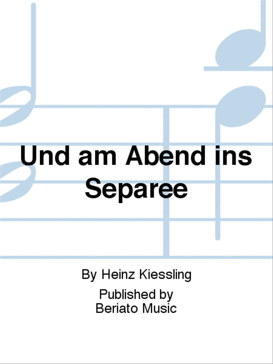 Und am Abend ins Separée Und am Abend ins Separée Voice Solo scores gallery preview page 1