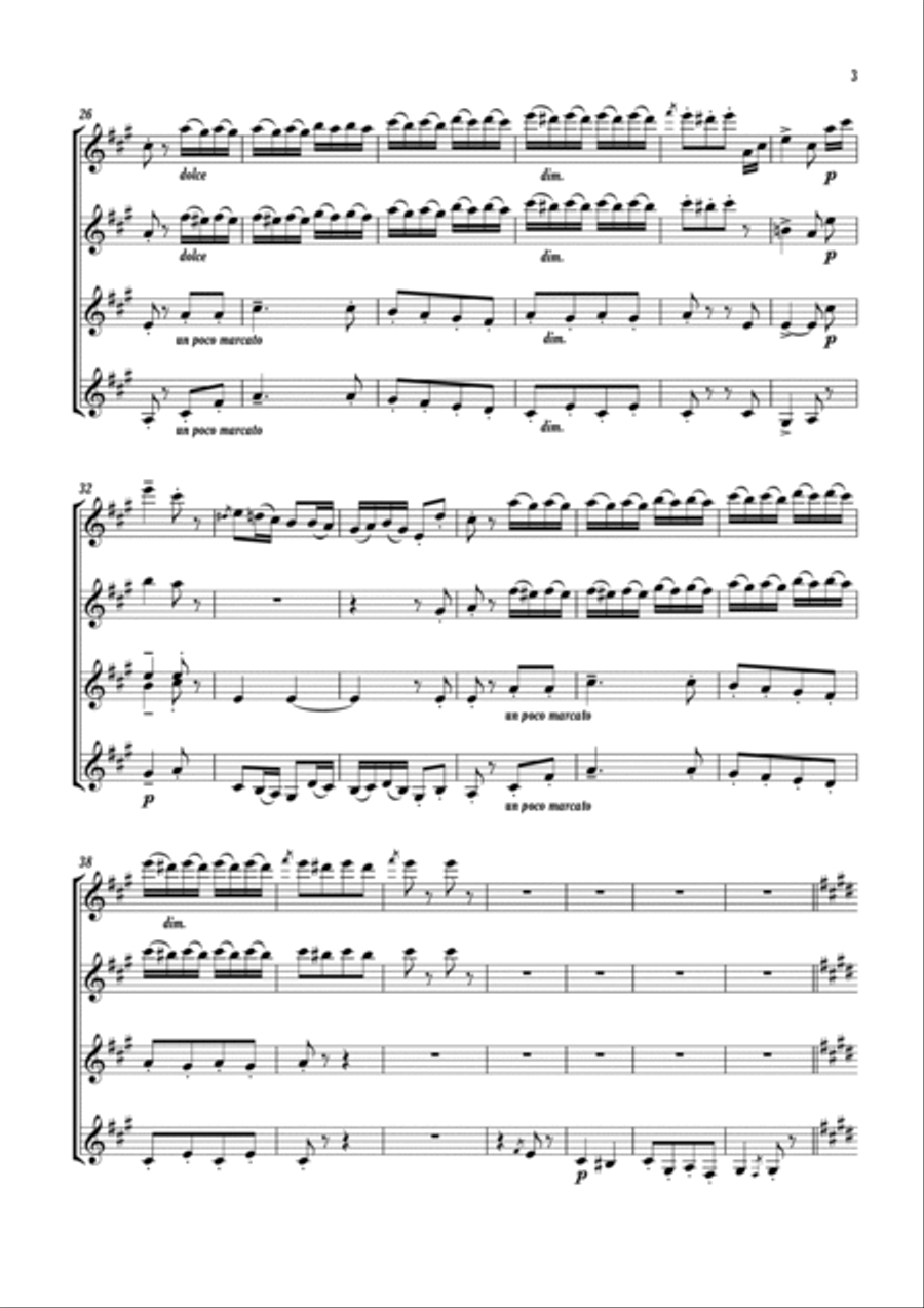 Ancient Provençal Christmas Carol Guitar Ensemble scores gallery preview page 3