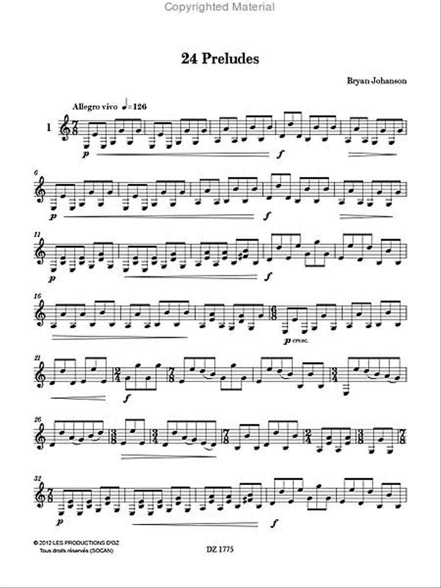 24 Preludes 24 Preludes Classical Guitar scores gallery preview page 2