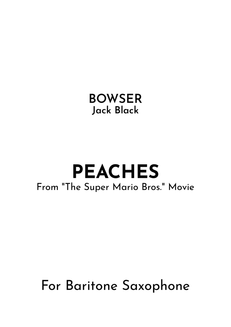 Peaches Baritone Saxophone scores gallery preview page 1
