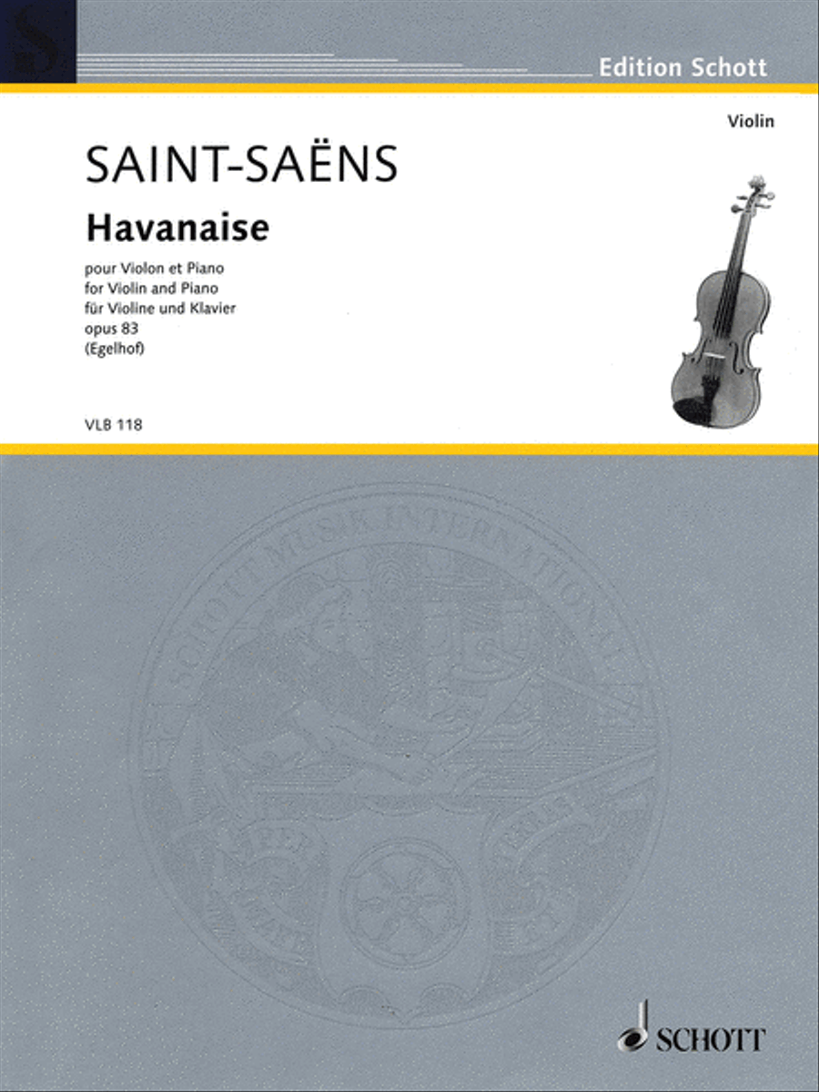 Havanaise Op. 83 Havanaise Op. 83 Violin Solo scores gallery preview page 1