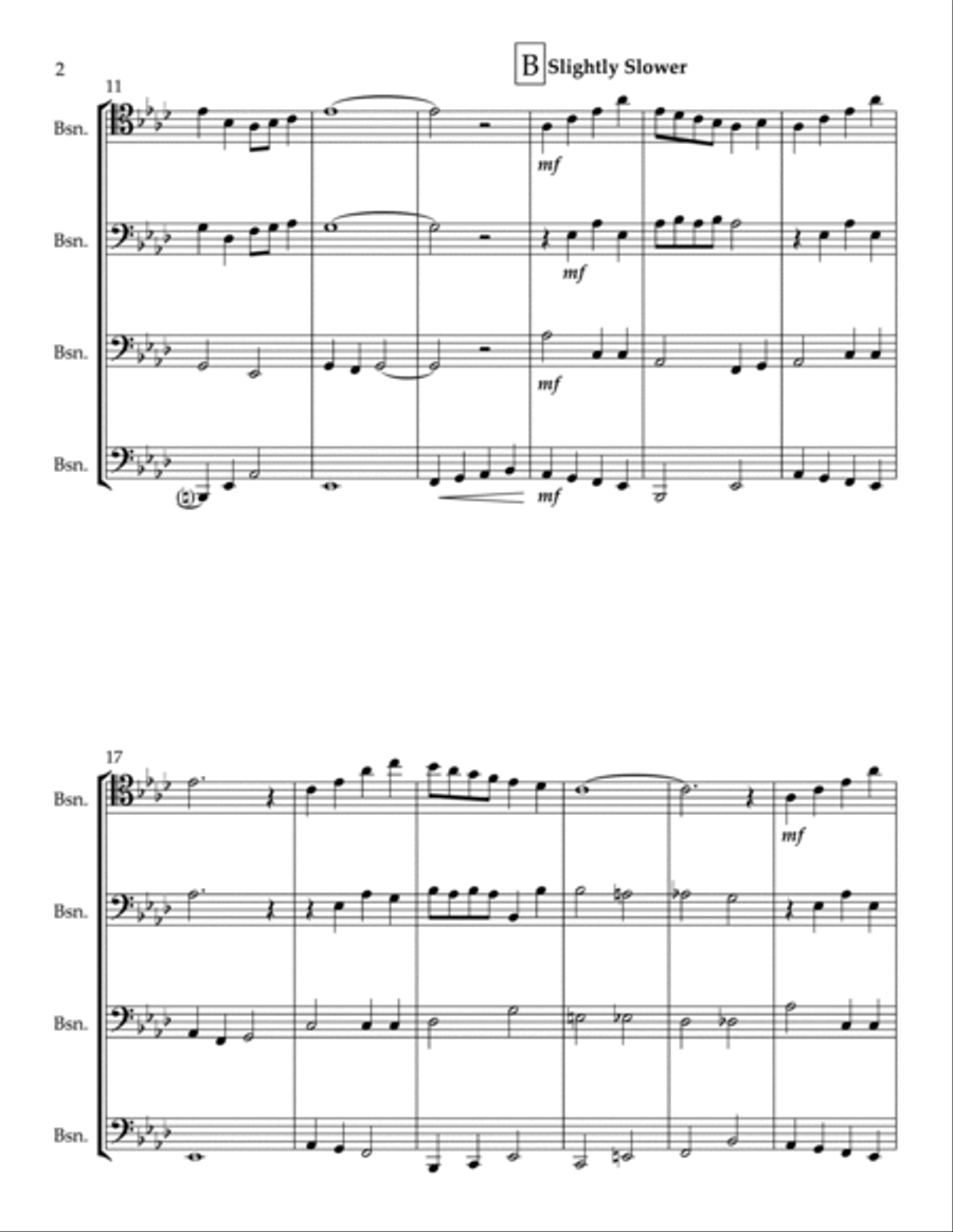 Have Yourself A Merry Little Christmas Woodwind Ensemble scores gallery preview page 4