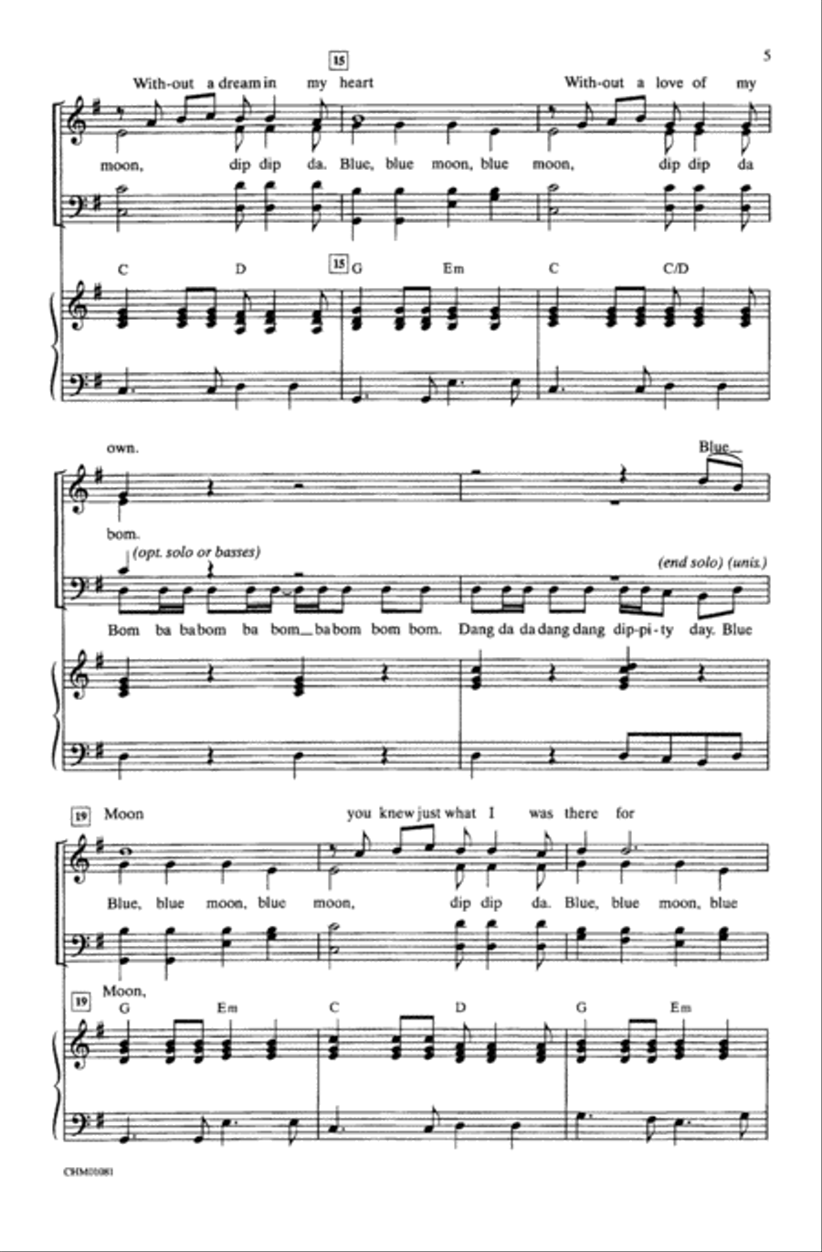 Blue Moon A Cappella scores gallery preview page 3