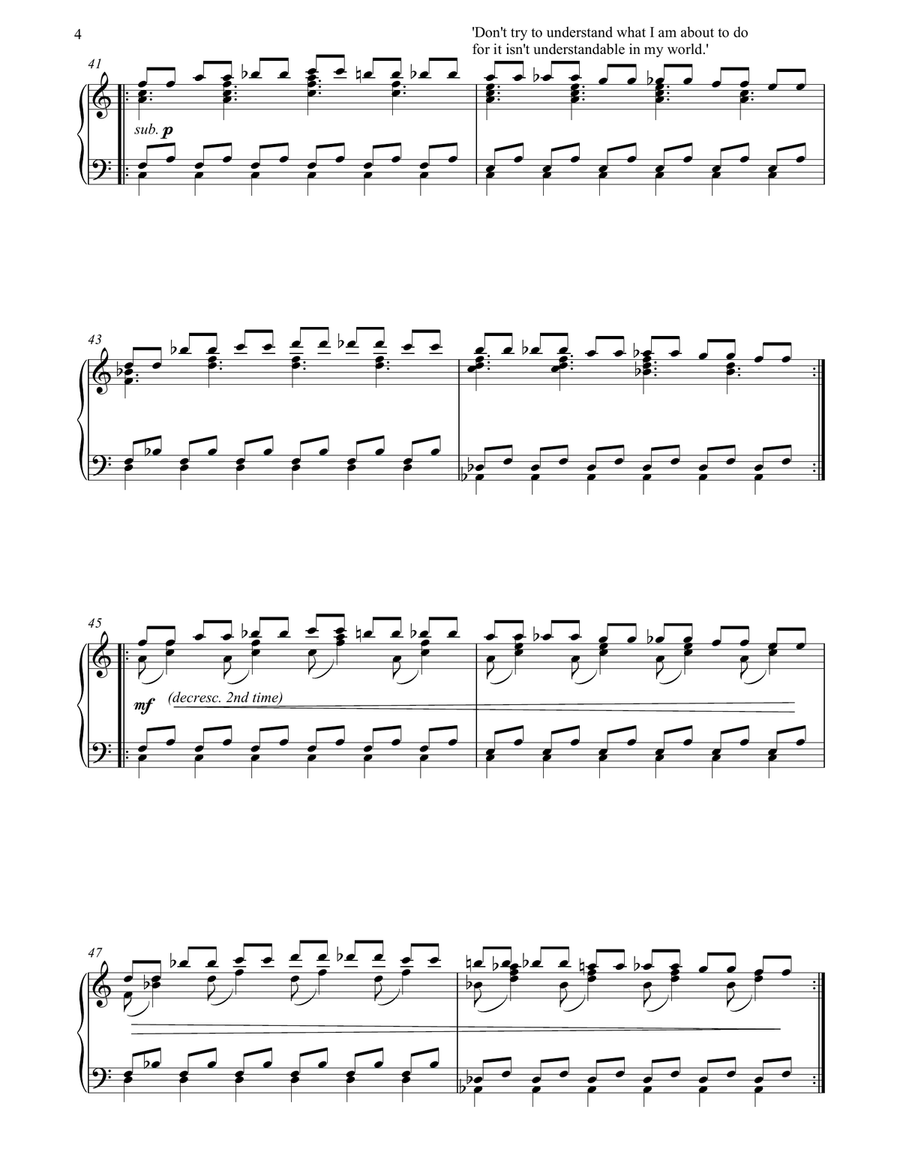 Orphee Suite For Piano, VI. Orphee's Return, Act II, Scene 8 Piano Solo scores gallery preview page 4