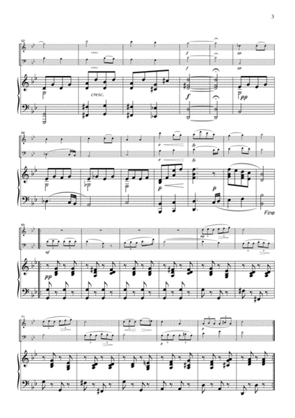 Entr'acte No.3 from Rosamunde, for piano trio, PS103
