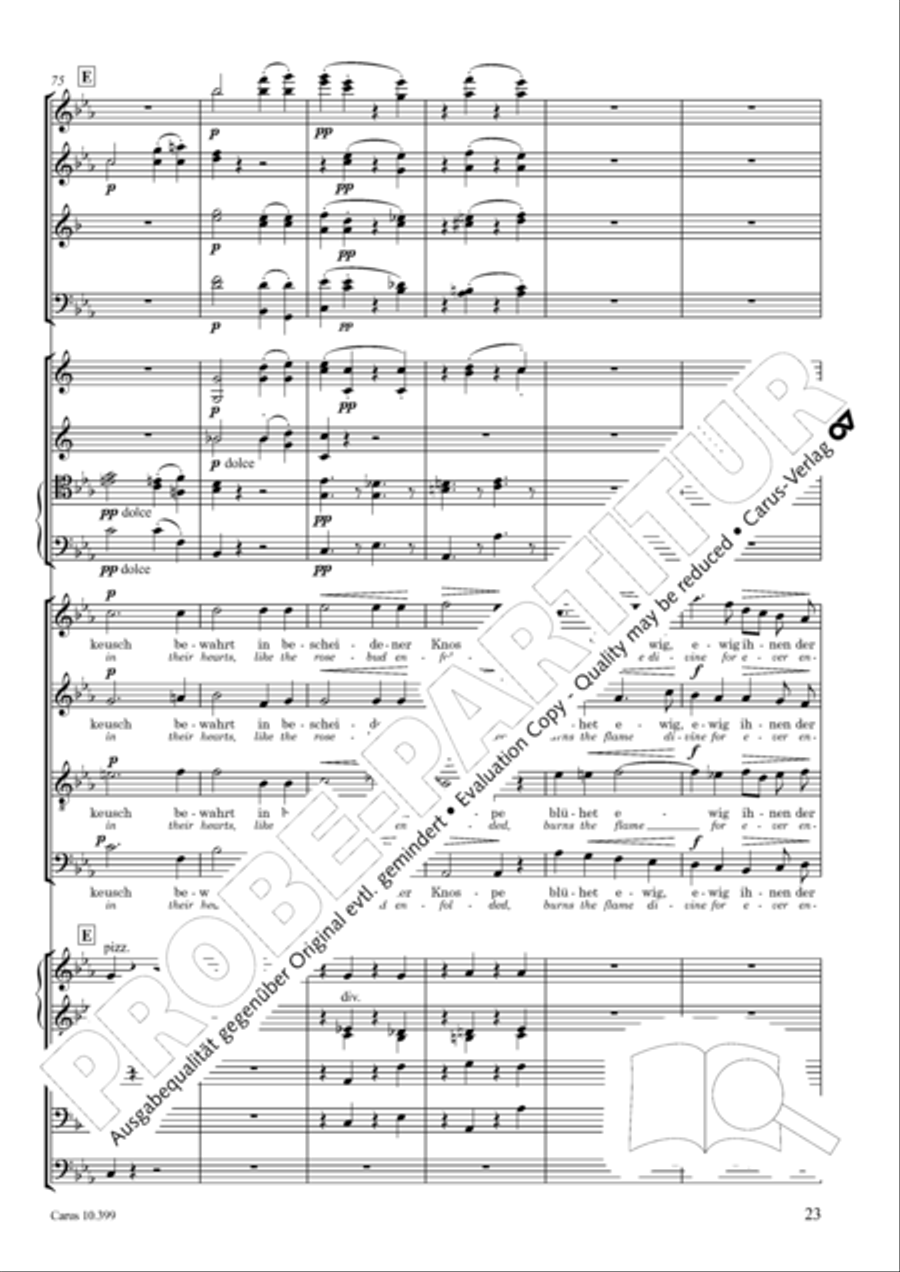 Schicksalslied, Op. 54 4-Part scores gallery preview page 24
