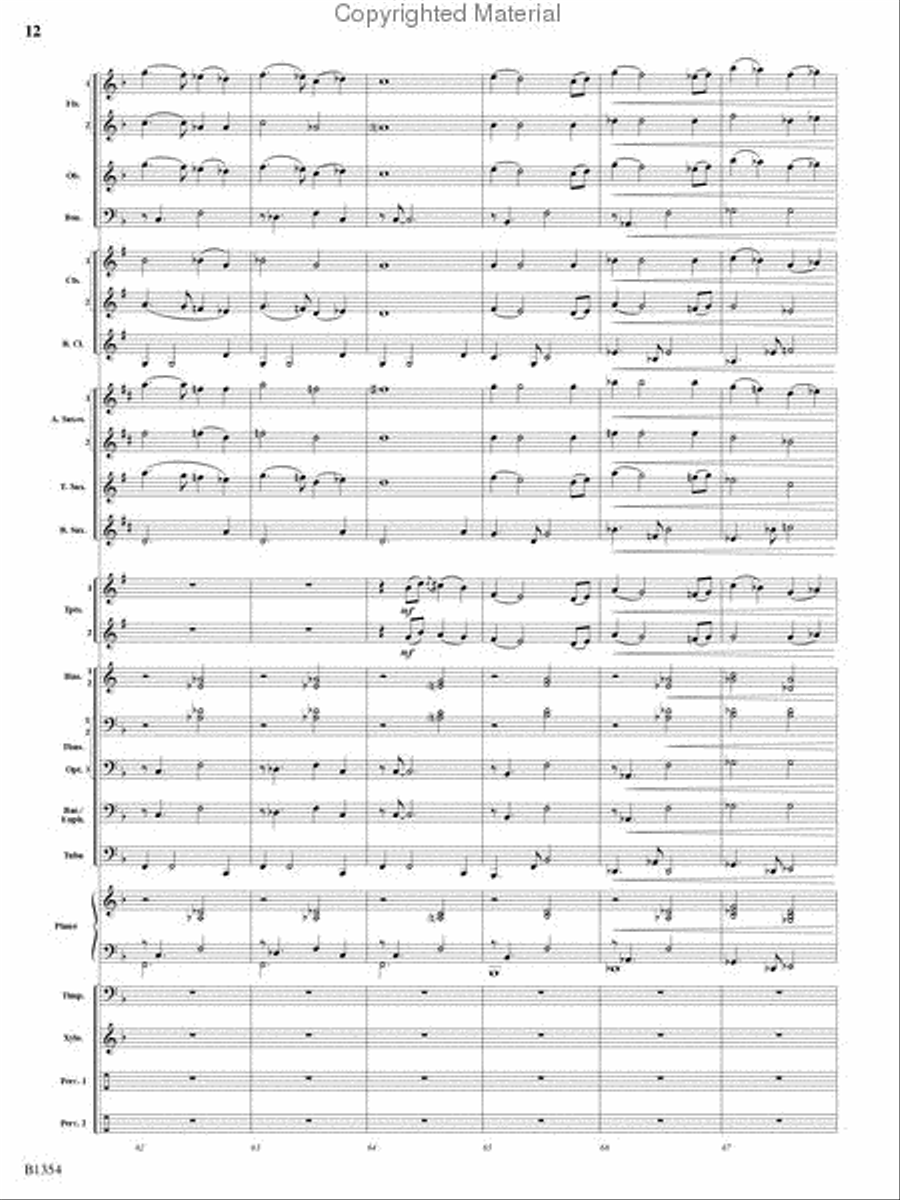 Buccaneer Hornpipe Concert Band scores gallery preview page 11