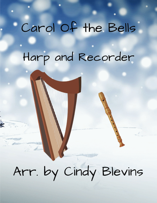 Book cover for Carol Of the Bells, Harp and Recorder