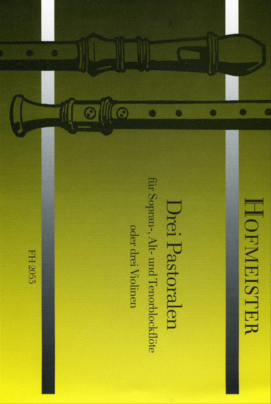Drei Pastoralen Tenor Recorder scores gallery preview page 1