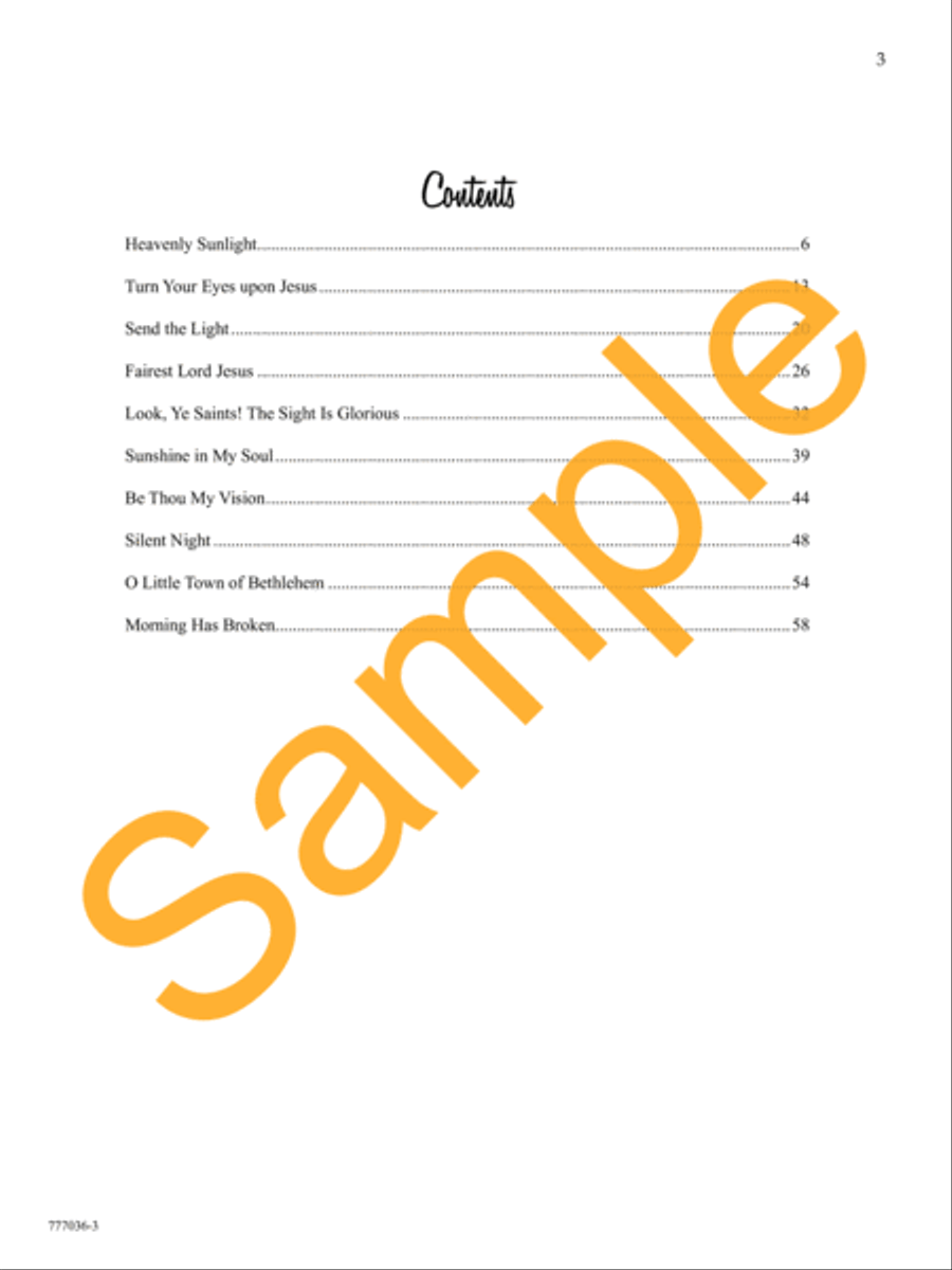Thy Presence, My Light Piano Solo scores gallery preview page 4