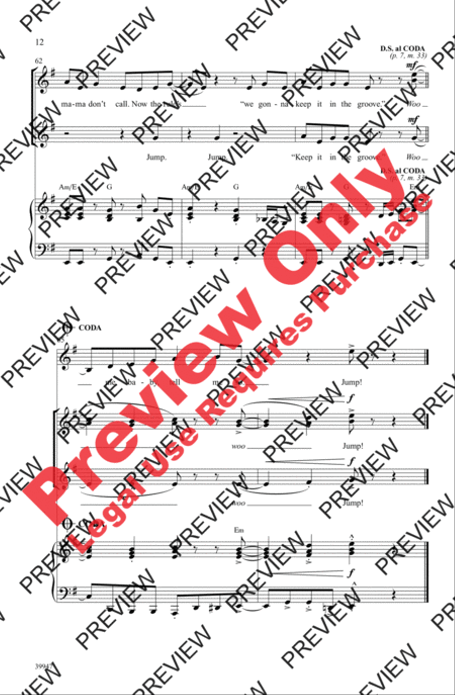 Jump Jump Women's Choir scores gallery preview page 12