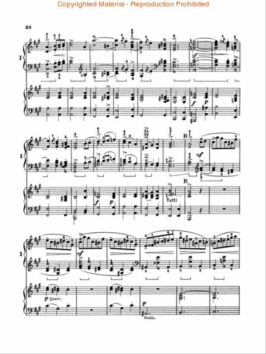 Concerto in A Minor, Op. 54 (2-piano score) Piano scores gallery preview page 3
