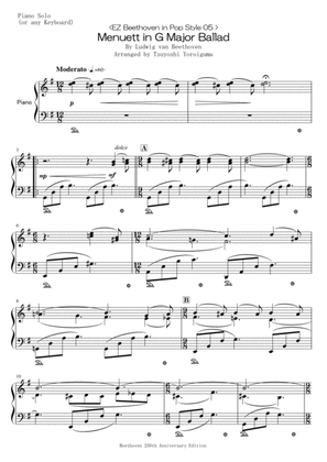 <EZ Beethoven in Pop Style 05 > Menuett in G Major Ballad