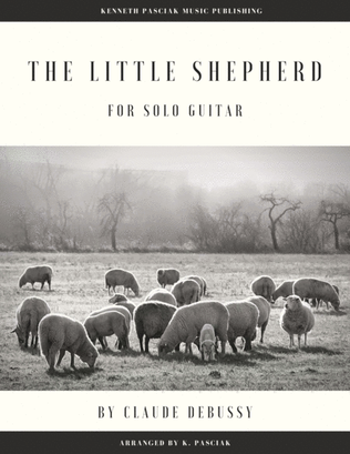 Book cover for The Little Shepherd by Debussy (for Solo Guitar)