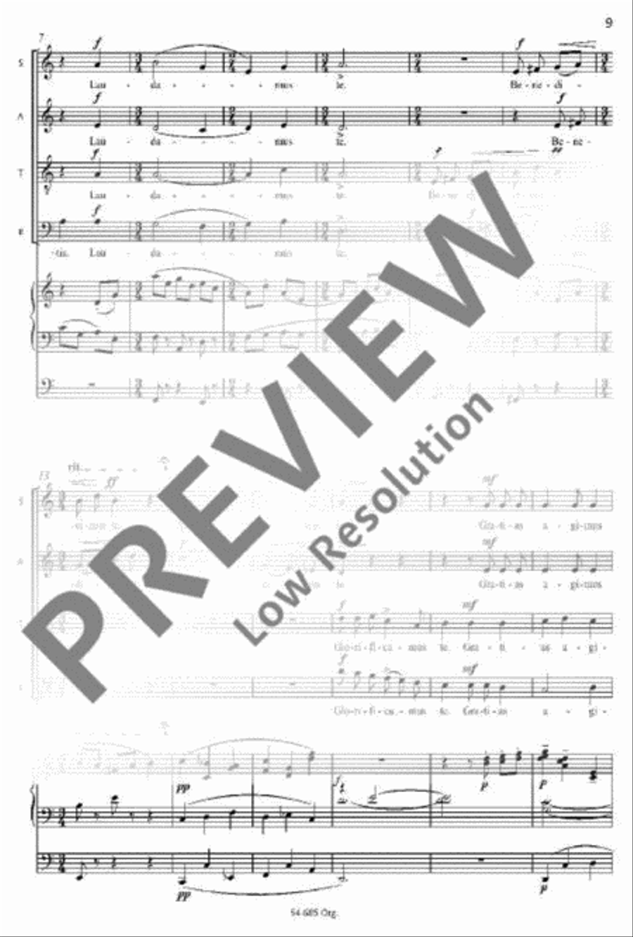 Missa brevis Mixed Choir scores gallery preview page 6