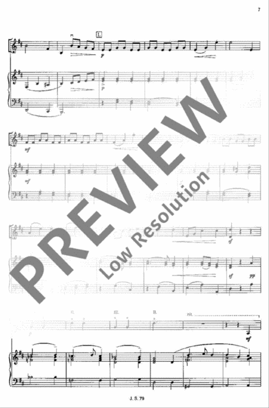 Concertino classico D major Violin scores gallery preview page 7
