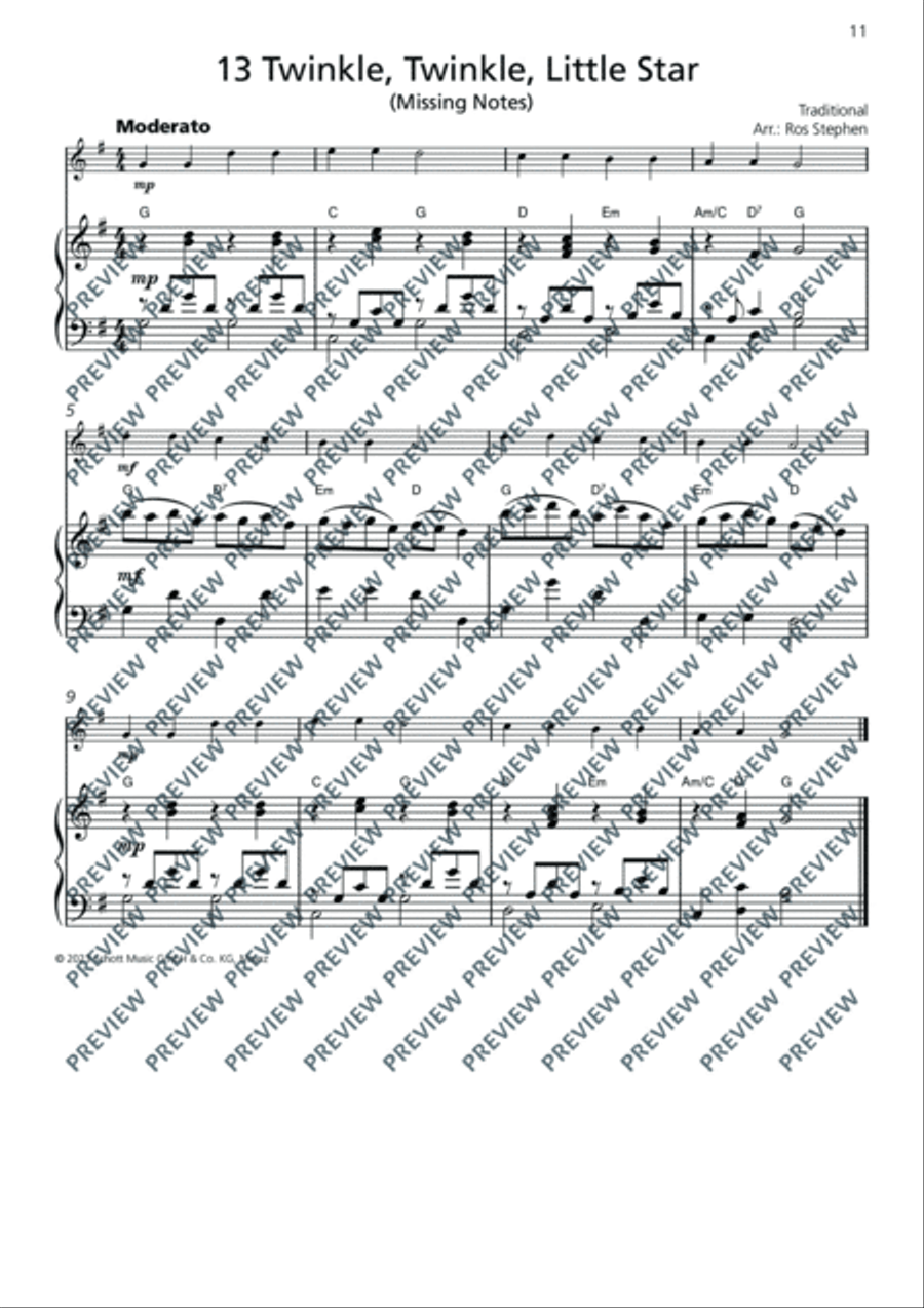 Violin Junior: Piano accompaniments 2 Violin Solo scores gallery preview page 11
