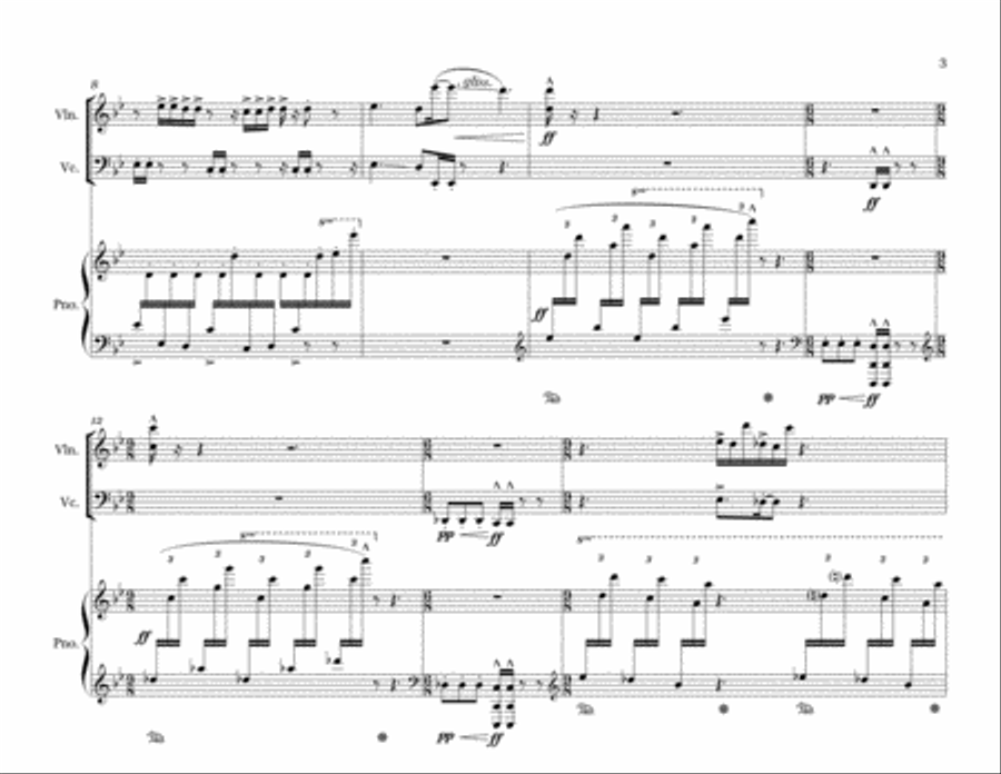 Apprehension Piano Trio scores gallery preview page 3