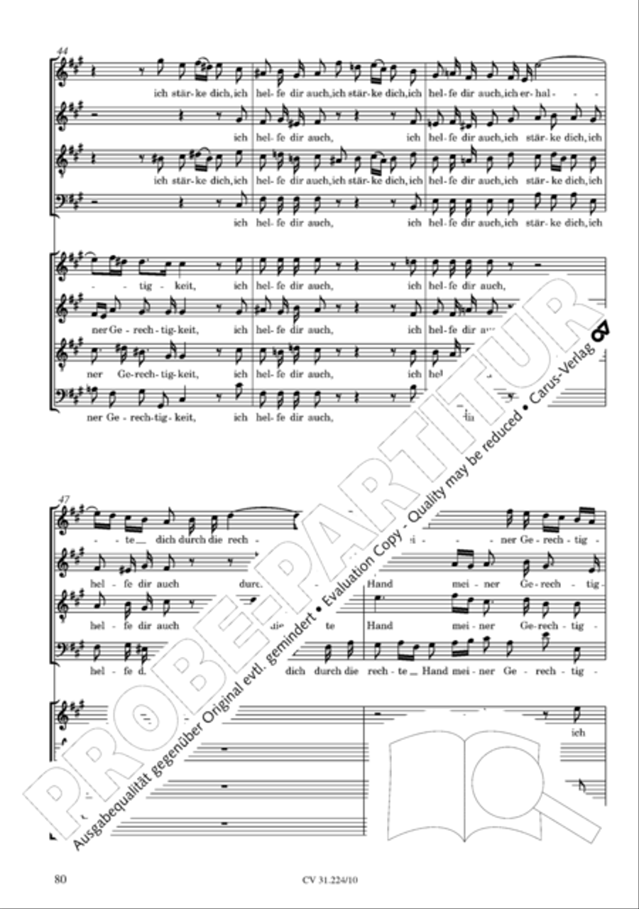 The complete motets (without Bc) Choir scores gallery preview page 87