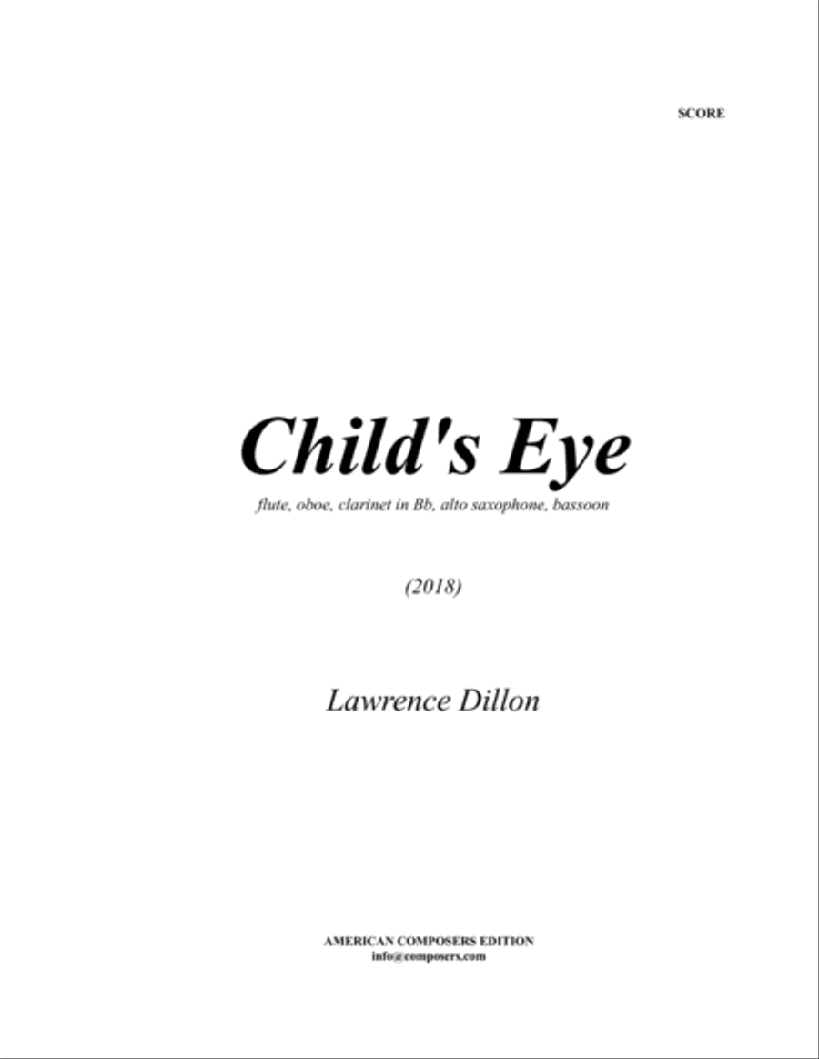 [Dillon] Child's Eye Woodwind Quintet scores gallery preview page 3