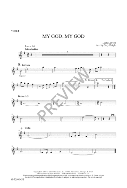 My God, My God - Instrument edition