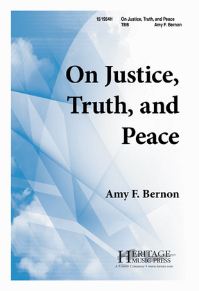 Book cover for On Justice, Truth, and Peace