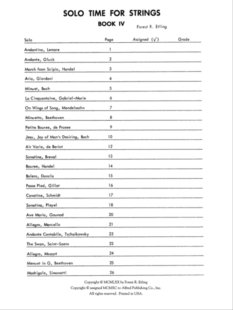 Solo Time for Strings, Book 4 Chamber Orchestra scores gallery preview page 2