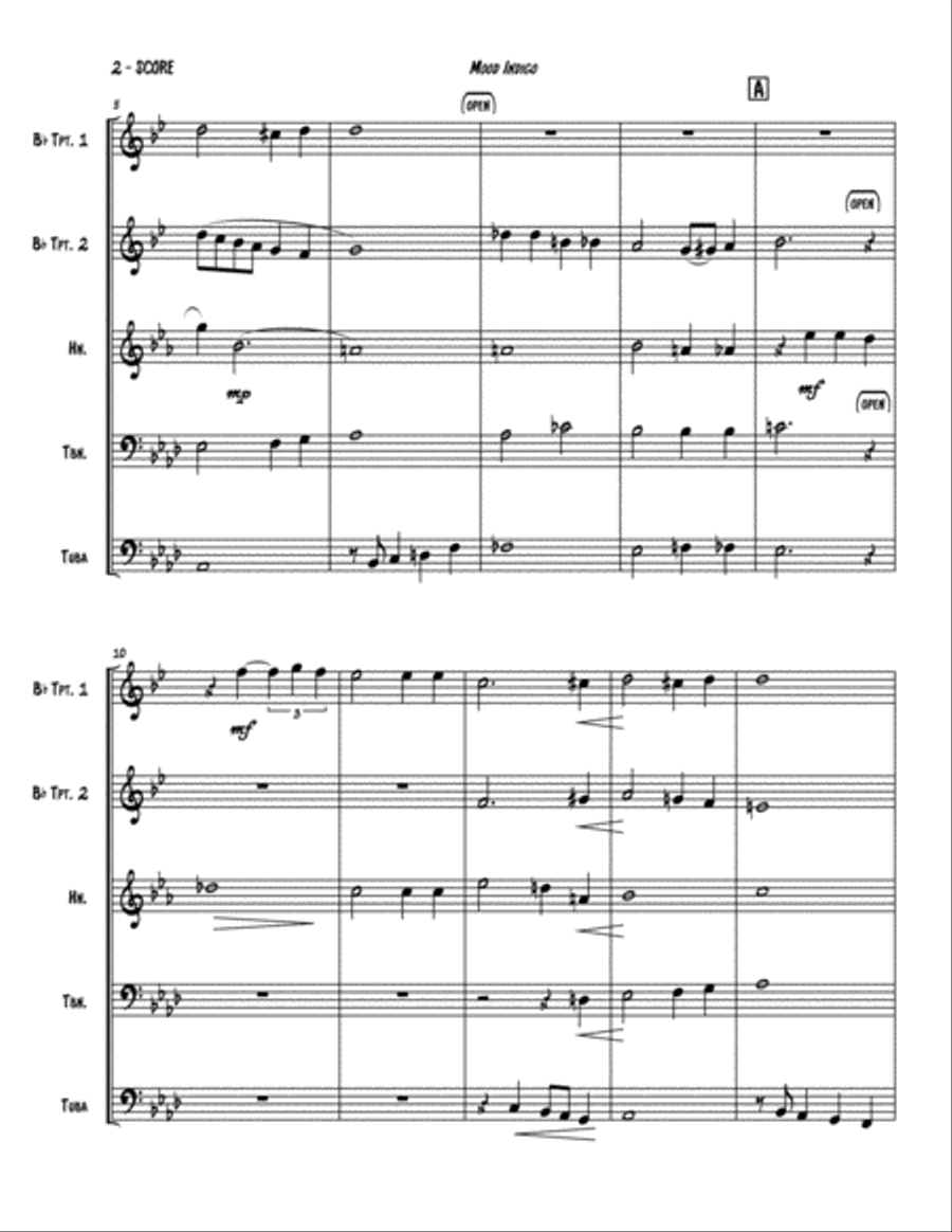 Mood Indigo Brass Ensemble scores gallery preview page 3