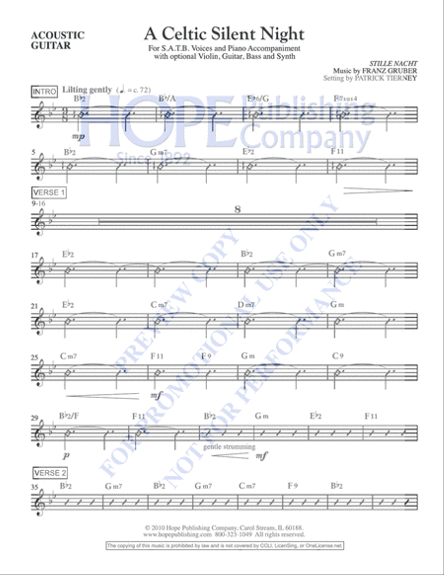 A Celtic Silent Night A Celtic Silent Night Choir scores gallery preview page 4