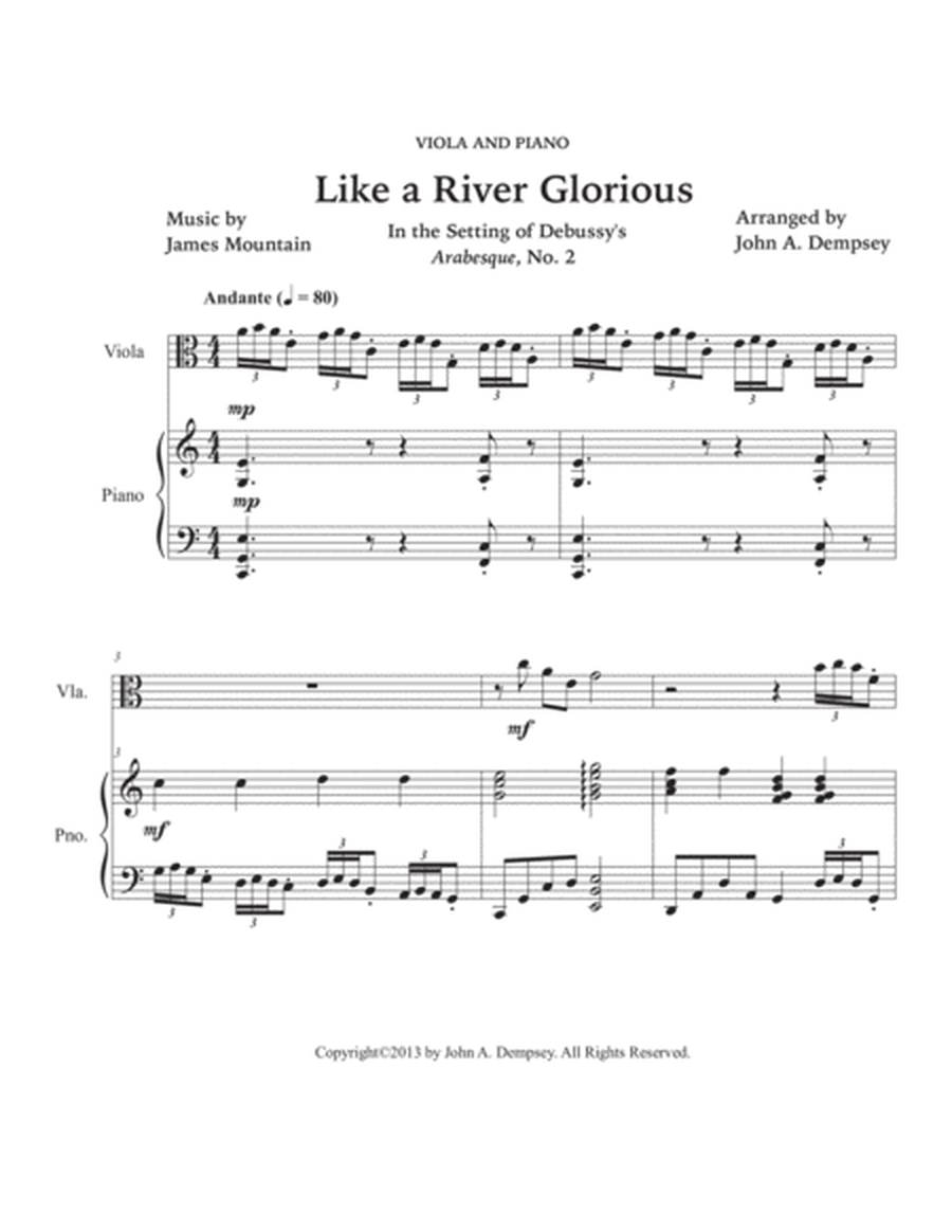 Like a River Glorious (Viola and Piano) image number null