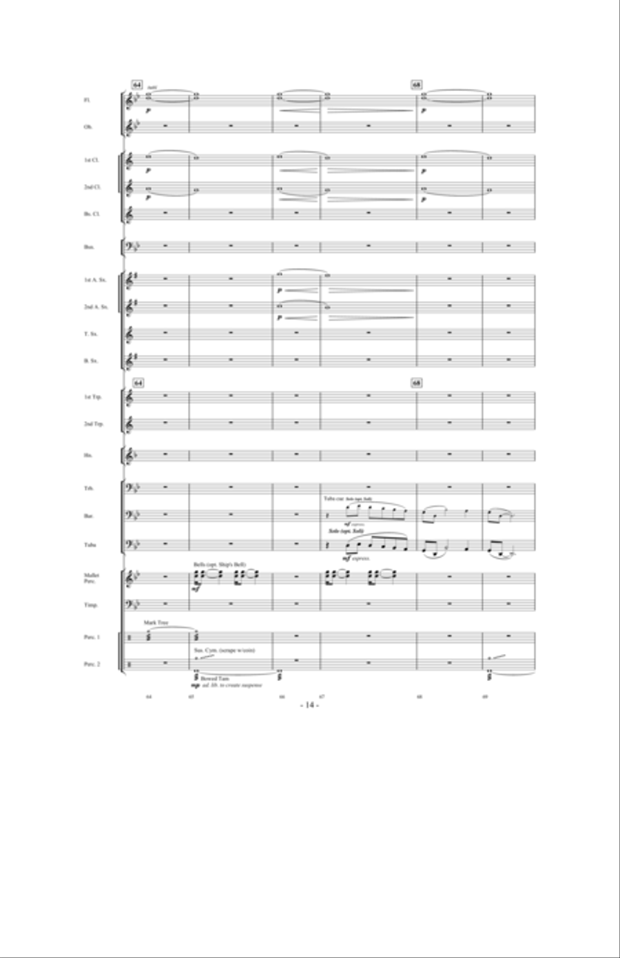 Legend of the Queen Anne's Revenge Concert Band scores gallery preview page 13