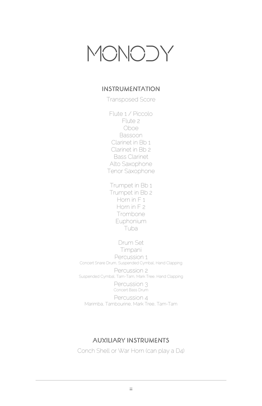 Monody Concert Band scores gallery preview page 4