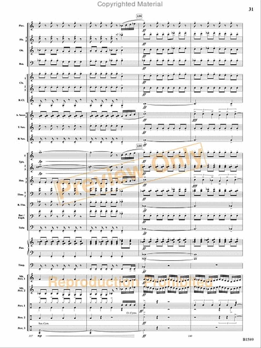 Pulse Concert Band scores gallery preview page 32