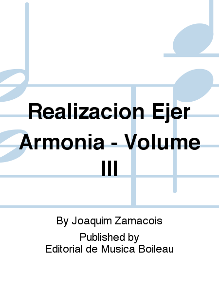 Realizacion Ejer Armonia - Volume III