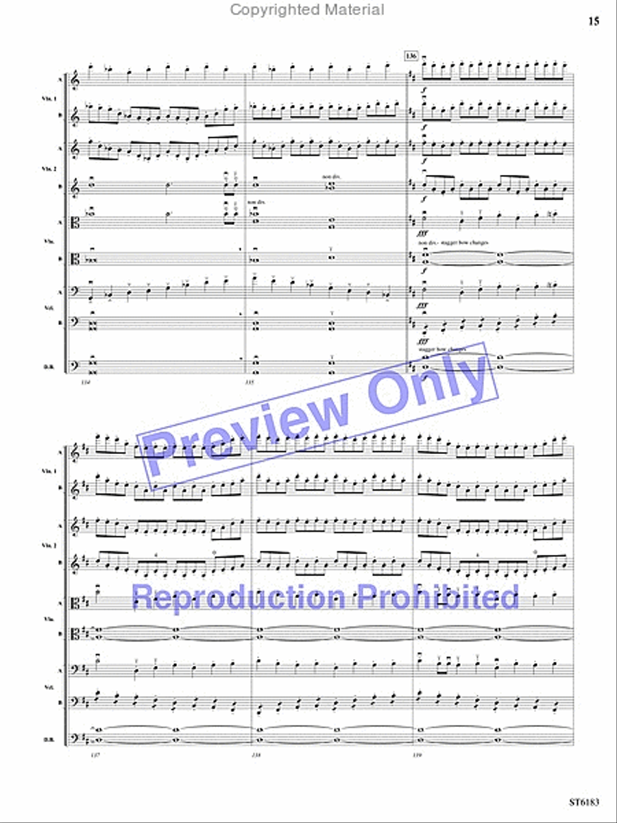 Russian Easter Overture String Orchestra scores gallery preview page 14