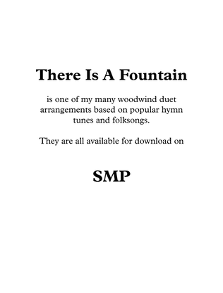 Book cover for There Is A Fountain, Duet for Flute and Clarinet