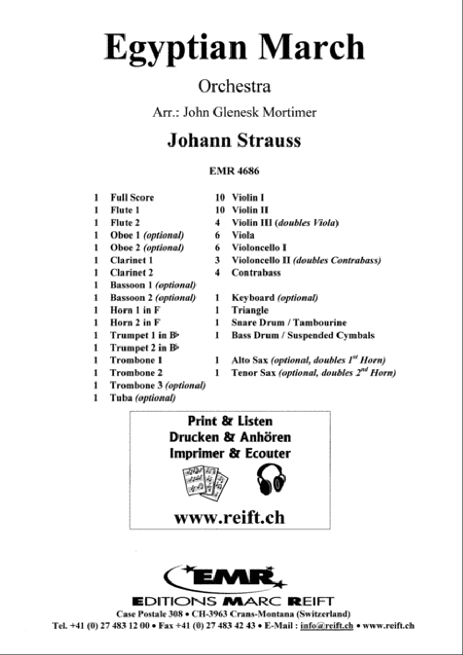 Egyptian March Orchestra scores gallery preview page 2