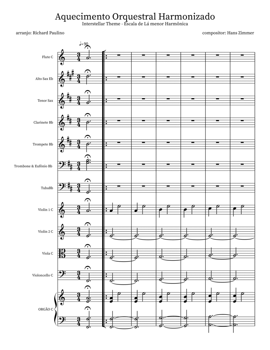 Interstellar - Score Only Full Orchestra scores gallery preview page 1