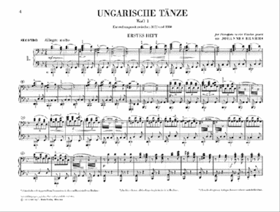 Hungarian Dances 1-21 Hungarian Dances 1-21 Piano Solo scores gallery preview page 3