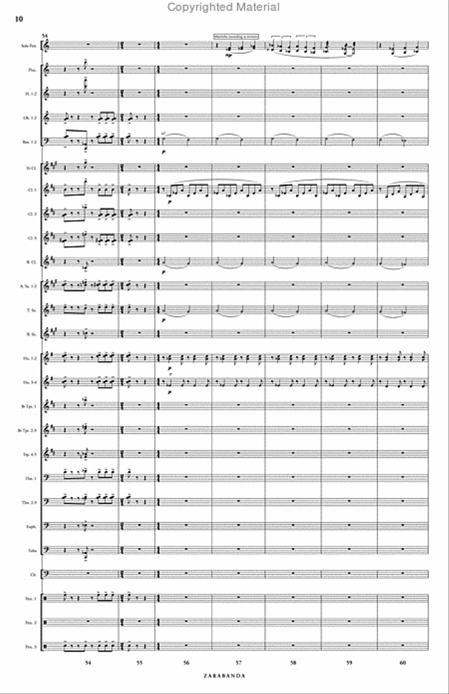 Zarabanda Concert Band scores gallery preview page 11