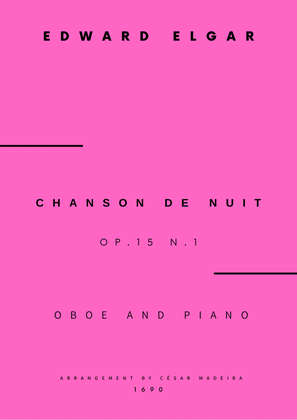 Chanson De Nuit, Op.15 No.1 - Oboe and Piano (Full Score and Parts)
