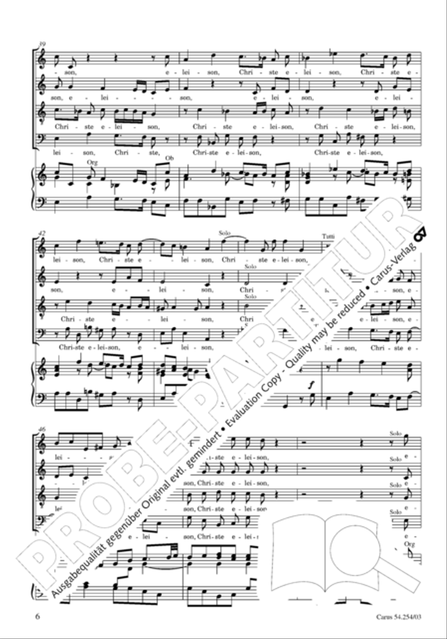 Missa Sancti Hieronymi 4-Part scores gallery preview page 7