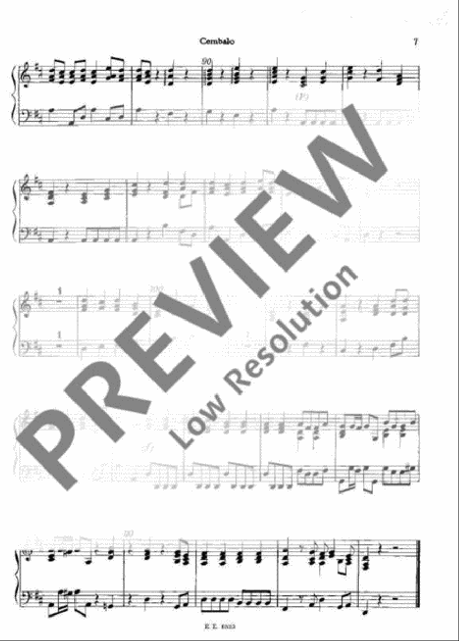 Concerto D major Harpsichord scores gallery preview page 7